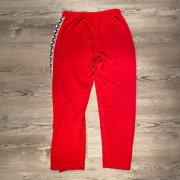 Nike Sportswear Red Taped Trousers Snap Ankle Jogger Pants Men’s Size Medium - Picture 6 of 6